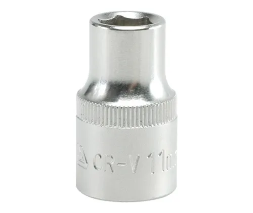 YATO NASADKA KRÓTKA 6-KĄTNA CHROMOWANA 1/2'' 11MM - Hochwertige Chrom-Oberfläche, ideal für präzises Arbeiten in der Werkstatt oder beim Heimwerken.