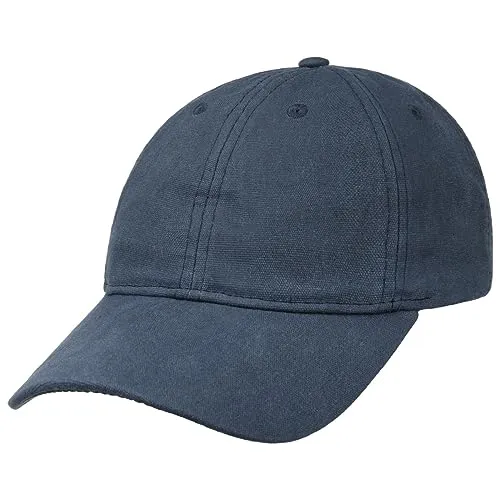 Lipodo Waxed Cotton Cap Unisex Basecap Wasserabweisend für alle Jahreszeiten blau One Size