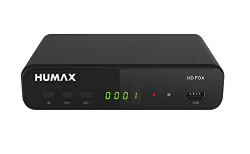 Humax Digital HD Fox Satellitenreceiver mit 1TB HDD - TV-Receiver mit hervorragendem HDTV-Bild, vorinstallierter Senderliste und beeindruckendem Dolby Digital-Sound. Nehmen Sie Ihre Lieblingssendungen ganz einfach auf!