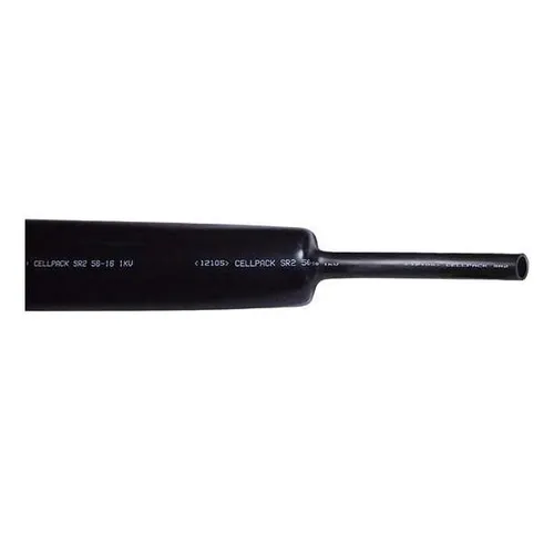 Cellpack SRH2 95-26/1000 Schrumpfschlauch Schwarz - Trenn- & Lastschalter, mittelwandiger Warmschrumpfschlauch mit 3:1 Schrumpfrate, ideal für Druck- und Feuchtigkeitsschutz von Kabeln.