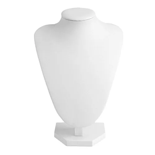 OKwife Kunstleder Schaufensterpuppe Schmuck Halskette Display Halter Hals Büste Stand Vitrine
