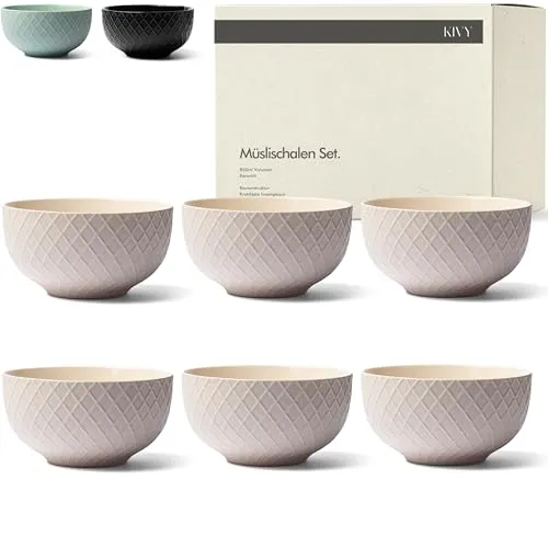 KIVY Müslischalen Keramik in beige von KIVY