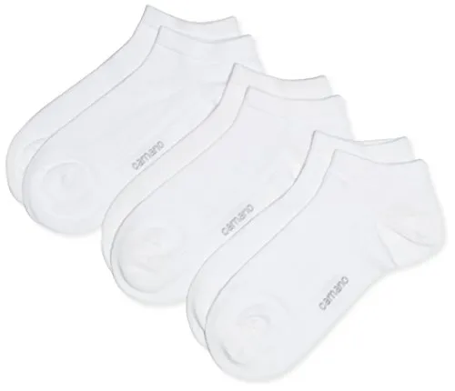 Camano Herren Sneakersocken 3003 3er pack,Weiß (white 1),43/46 (Herstellergröße: 43/46)