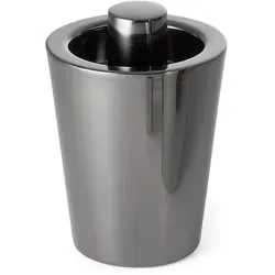 Philippi Tischfackel TARCIA - Moderne Tischfackel aus poliertem Edelstahl in Schwarz, ideal für stimmungsvolle Grillabende und vielseitig einsetzbar im Innen- und Außenbereich.