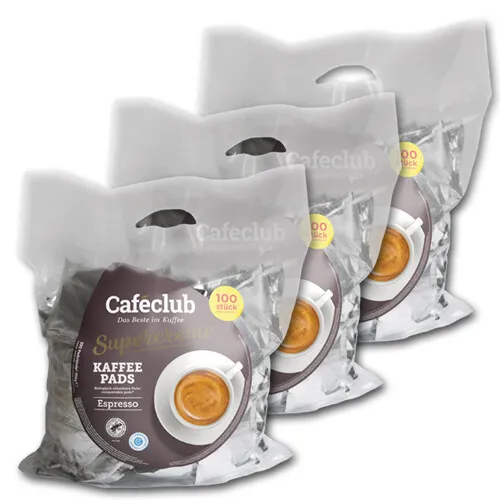 Caféclub Espresso 300 Pads, einzeln verpackt Preis inklusive Kaffeesteuer