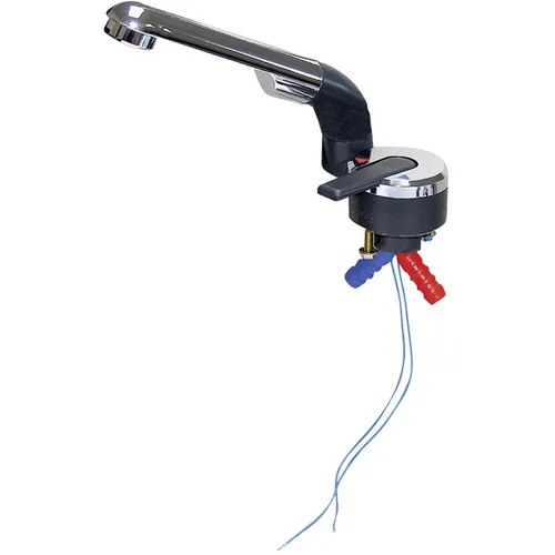 Barwig Auslaufventil Einhebel-Mischarmatur Perfect Automatik - Absperrventile mit modernem Design in Anthrazit und Chrom, ideal für präzise Wassersteuerung und einfache Montage.