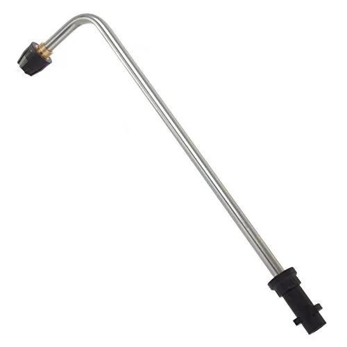 HENSITA Ventil 90° mit Düse zur Unterbodenreinigung, kompatibel mit Kärcher K2-K7, Stahl, Legierter Stahl, 1/4 in, 16mm, Düsenventil