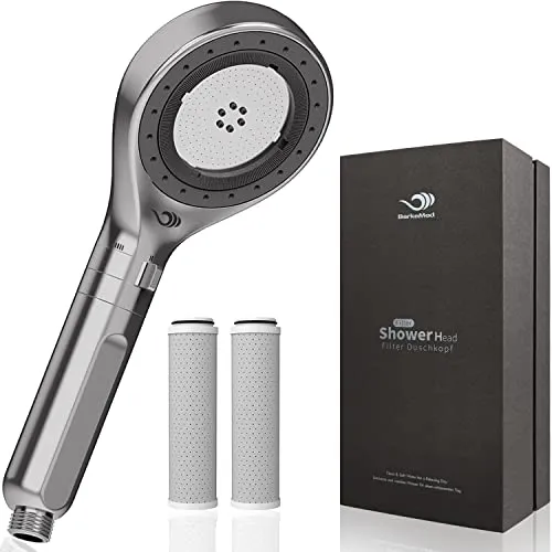 BerkeMed Duschfilter mit Drucksteigerung und drei Wasserstrahlmodi, ACF-Aktivkohlefilter