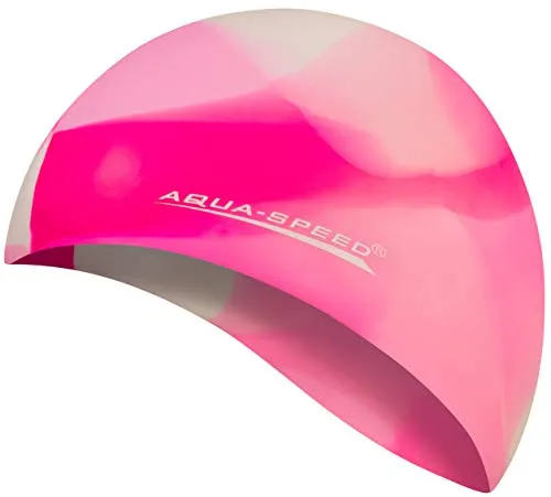 Aqua Speed Badekappe Batik-Optik Schwimmhaube – Rutschfest & chlorresistentes Silikon (Perfekte Anpassung – kein Drücken, kein Verrutschen), Schützt vor Chlor & Salz – ideal für alle Gewässer