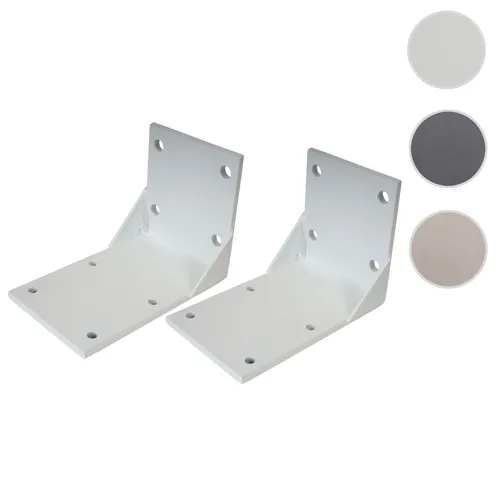 2er-Set Deckenadapter für Kassetten-Markise T122 T123 - Außenanbau - Stabiler Deckenadapter aus pulverbeschichtetem Stahl für sichere Montage von Markisen an der Decke, ideal für Balkone und überdachte Terrassen.