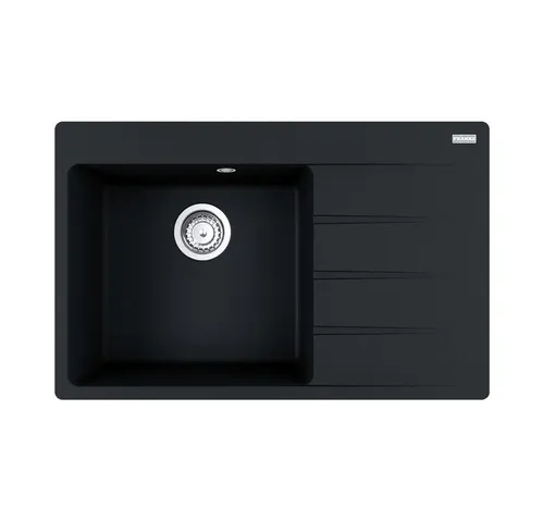 Franke Centro CNG 611-78A Onyx Granitspüle - Granitspüle in Anthrazit mit Becken links, ideal für Unterschränke ab 50 cm, inklusive praktischer Exzenterbetätigung und kompakten Maßen von 78 x 50 cm.