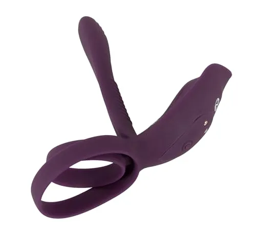 Couples Choice RC Couples-Vibrator - Intensiver Paar-Vibrator mit Cock-Ring und Klitoris-Reizer, wasserdicht inkl. 10 Vibrationsmodi