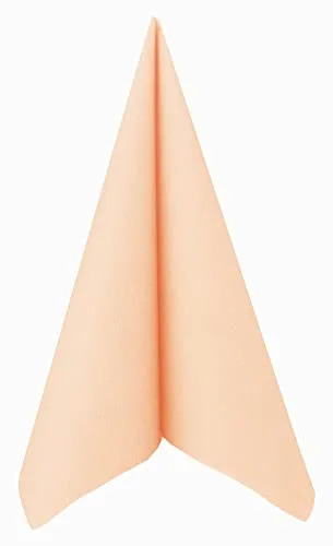 APARTina Servietten stoffähnlich aus Airlaid - UNI, stoffähnliche Serviette Hochzeit Hochzeitsservietten hochwertig, perfekt für verschiedene Anlässe 50 Stück (Bleached Apricot, 40 x 40 cm)