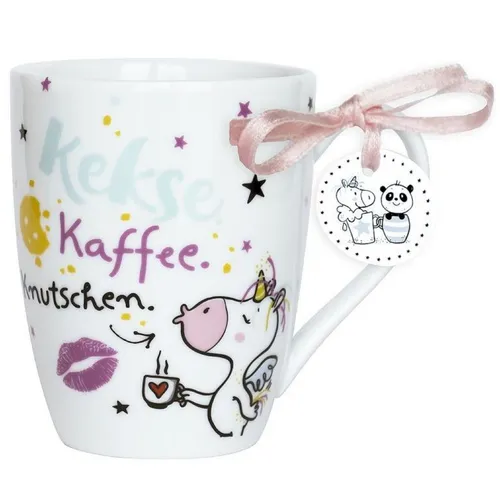 Sheepworld - 45346 - Kaffeetasse,  Einhorn, Knutschen, 380ml