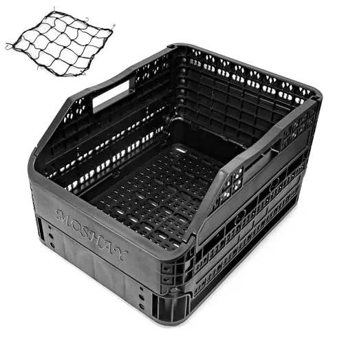 MOSHAY Faltbarer Heckkorb für Fahrräder