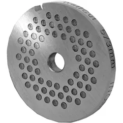 WOLFCUT Fleischwolfscheibe, Lochscheibe INOX-Stahl Größe 5 - 3,0 mm Bohrung kompatibel mit BOSCH MUM4, MUM5 / JUPITER 862 560 / ALEXANDERWERK 5 uvm.