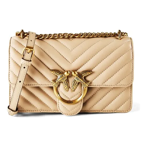PINKO LOVE ONE MINI DC SHEEP Beige - Stilvolle Handtasche - Elegante Handtasche im Mini-Format, ideal für besondere Anlässe. Das weiche Material sorgt für einen luxuriösen Look und angenehmen Tragekomfort.