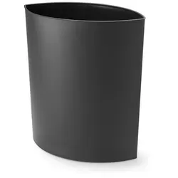 Papierkorb Lip Authentics, Designer Hansjerg Maier-Aichen - Stylischer Papierkorb in schwarz von Authentics, entworfen von Hansjerg Maier-Aichen. Ideal für modernes Wohnen und Büro, mit kompakten Maßen 43x36x20 cm.