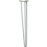 Wagner Möbelbein Hairpin 710 mm Moss Grey - Möbelbeine im Midcentury Style aus pulverbeschichtetem Stahl, ideal für Beistelltische, Kommoden und mehr. Schnelle Montage dank integrierter Anschraubplatte.
