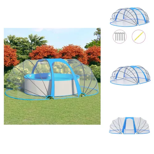 vidaXL Pool-Kuppel Oval 530x410x205 cm