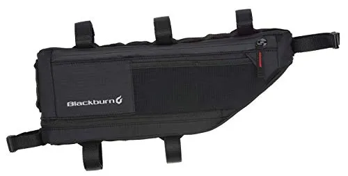 Blackburn Outpost 5.25-6.95l Rahmentasche Schwarz - Fahrradtasche mit erweiterbarem Volumen, ideal für Abenteuer und Tagesausflüge. Hoch wasserabweisend und vielseitig einstellbar für verschiedene Fahrräder.