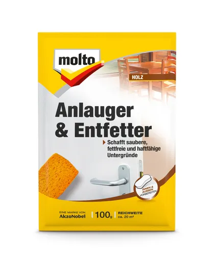 Molto Anlauger und Entfetter 100 g Reiniger - Flüssigreiniger für kraftvolle Fett- und Schmutzentfernung, ideal für Küchen und Werkstätten.