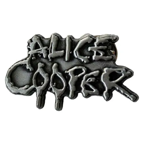Alice Cooper Dripping Logo Pin Badge One Size