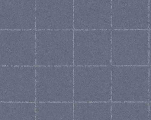 AS Creation Karo Tapete Modern Blau Grau Silber New Elegance Kollektion