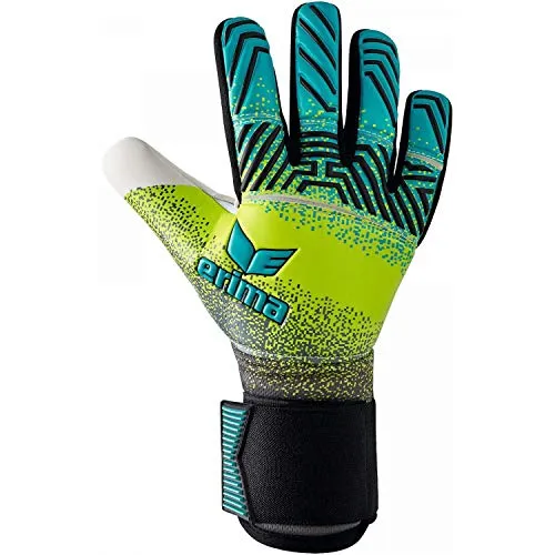 Erima Unisex Jugend FLEX RD Robusto Torwarthandschuhe (7222003), petrol/lime/schwarz, 5