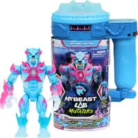 MrBeast Lab Hyper Fusion Mutators: Lightning Panther - Actionfiguren für Kinder, erschaffe den Lightning Panther mit über 20 beweglichen Gelenken und furchterregenden Blitzkräften – ein aufregendes Experimentier- und Spielerlebnis!