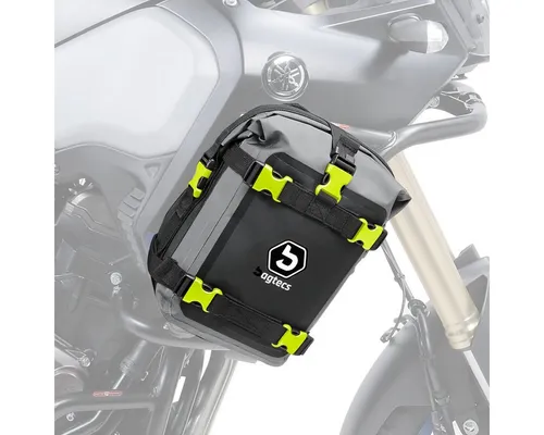Bagtecs Rahmentasche G3N - 6 Liter Sturzbügeltasche für Motorräder - Rahmentasche für Motorschutzbügel, wasserdicht mit Roll Top und Klick-Verschluss. Ideal für sicheres Verstauen von Kleinteilen und Wertsachen. Hergestellt aus robustem 500D PU-Gewebe.