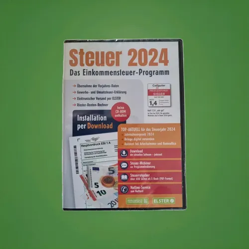 Aldi Steuer 2024 - Das Einkommensteuer-Programm Download-Code per Nachricht!