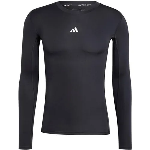 ADIDAS Herren Shirt TECHFIT Compression Training - Langarmshirt für Herren mit Kompressionspassform, unterstützt die Muskeln und sorgt dank AEROREADY Technologie für trockenen Komfort beim Workout.