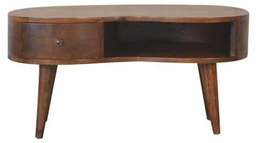 Artisan Furniture Massivholz Wave Couchtisch in Kastanien