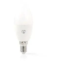 Nedis SmartLife Vollfärbige LED-Lampe - E14 - 470 lm - 4.90 W - RGB / Warm bis kühlen weiß - 2200 - 6500 K - Android / IOS - Kerze - 1 Stück