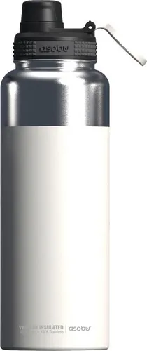 Asobu TMF5 Mighty Alpine Flask isolierte Edelstahlflasche Weiß