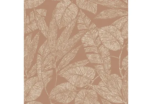 Vliestapete A69502 Omura Lorbeer Terracotta - Hochwertige Vliestapete in Terracotta mit stilvollem Lorbeerdesign, ideal für kreative Raumgestaltungen und einfache Anbringung.