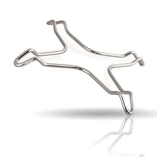 Kerafactum Gasherd Aufsatz Reduzierstern Reduzierung für Gasherde Gaskreuz Gasherdaufsatz Gasherd Stern Gasherdkreuz Reduzierstern Topfträger 25 cm Edelstahl Vergrößerung der Auflage Gasflamme