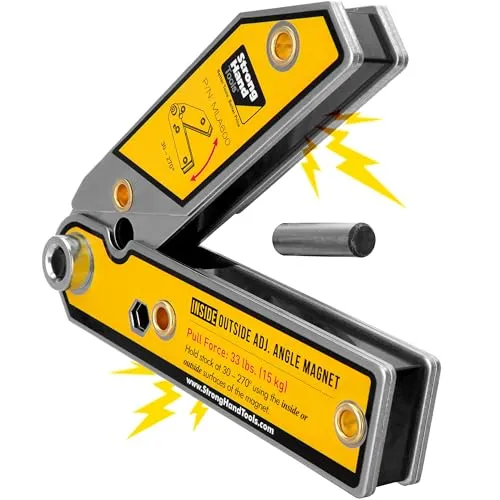 Strong Hand Tools verstellbarer Magnet (30–270 °) zum Schweißen und zur Fertigung, MLA600