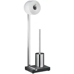 blomus MENOTO Stand WC-Garnitur aus poliertem Edelstahl in schwarz von Blomus