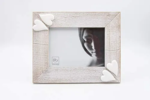Bilderrahmen 13 x 18 Holz C/Herzen