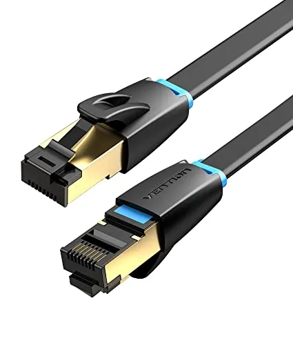 Vention Flat Cat.8 Patch Cable 5m Black
