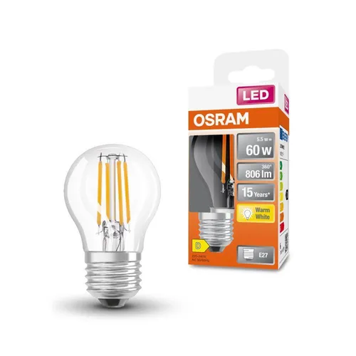 OSRAM E27 LED STAR FILAMENT Retrolampe 5,5W wie 60W warmweißes Licht Deko