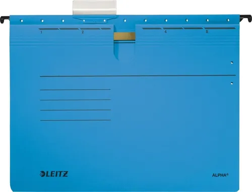 LEITZ Hefter Hängehefter ALPHA A4 kfm. Heftung blau