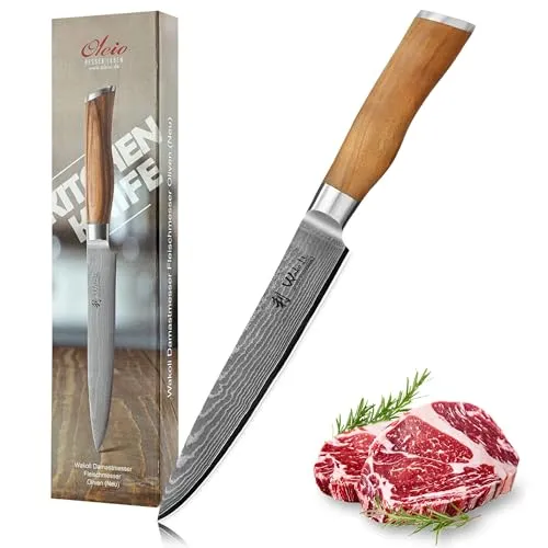 Damast Tranchiermesser 17 cm von Wakoli