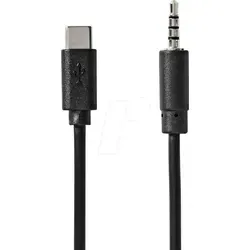 N CCGB65950BK10 - USB 2.0 Konverter, C Stecker auf Klinkenstecker, 1,0 m