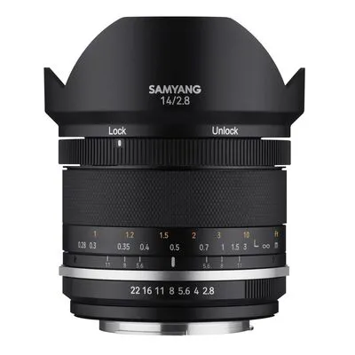Samyang MF 14 mm f/2.8 MK2 Weitwinkelobjektiv für Fujifilm X - Weitwinkelobjektiv für Fujifilm X Series, ideal für Landschafts- und Architekturfotografie mit einer lichtstarken Blende von f/2.8.
