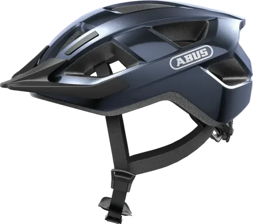 Abus Aduro 3.0 Allround Fahrradhelm - Midnight Blue 52-58 cm - Unisex Fahrradhelm mit abnehmbarem Schirm und einstellbarer Passform für optimalen Kopfschutz beim Straßenradsport. Ideal für Sicherheit und Komfort.