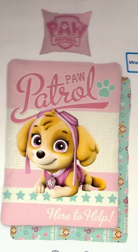 Bettwäsche Paw Patrol PAW 135 x 200 cm m. Reißverschluss Baumwolle Wendemotiv