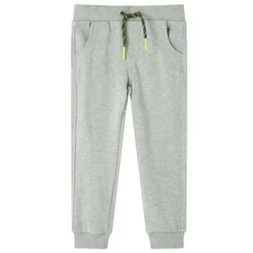 vidaXL Kinder Trainingshose Jogginghose Fitnesshose Sporthose Hose Helles Khaki 104